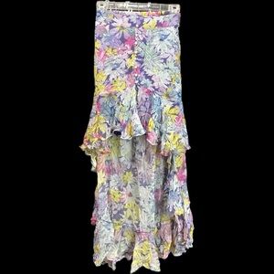 New Rococo Sand Free People Tallia Hi-Low Skirt XS